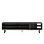 Hanah Home Luga Soporte de TV Gris y Travertino